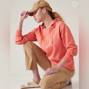 [Athleta] Sundown Hoodie in Persimmon Peach Size Small